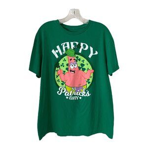 Nickelodeon Patrick Star St. Patrick’s Day T-Shirt – Size L – 2022 Viacom – Gree